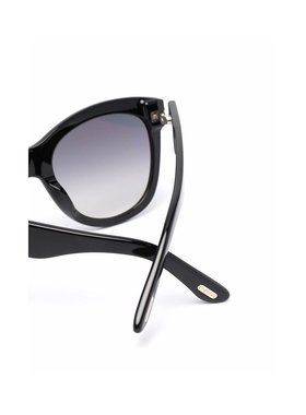 1h可退 TOM FORD 女士眼镜 FT087001B AW2021 黑色 徽标太阳镜
