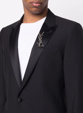 SAINT LAURENT 女士项链 470371Y15008142 CO 黑色