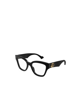 GUCCI 女士眼镜 GG1424O005 SS2024 黑色 徽标平光镜古驰
