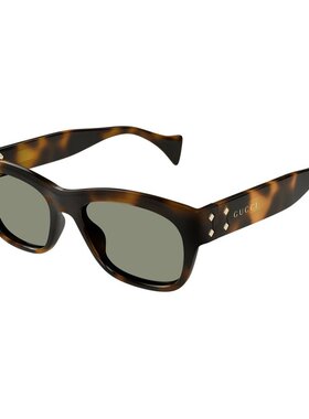 GUCCI 男士眼镜 GG1706S002 AW2024 绿色 全框太阳镜古驰