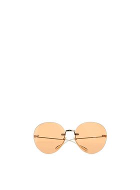 GUCCI 女士眼镜 690989I33308075 SS2023 花色 Gold metal sungla