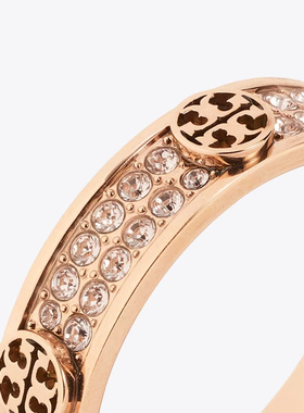 TORY BURCH 女士戒指 153689650 AW2025 金色 Icon Pave戒指