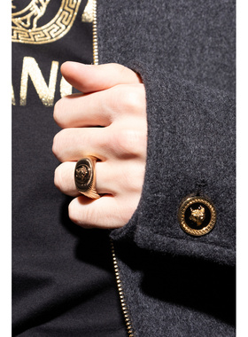 1h可退 VERSACE 男士戒指 10222841A006203J000 SS2026 金色