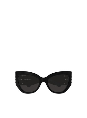 BALENCIAGA 女士太阳镜 BB0322S007 SS2025 黑色 蝴蝶镜框太阳镜