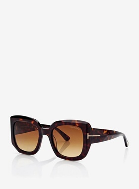 1h可退 TOM FORD 女士太阳镜 FT12205252F AW2025 棕色 Tom Ford