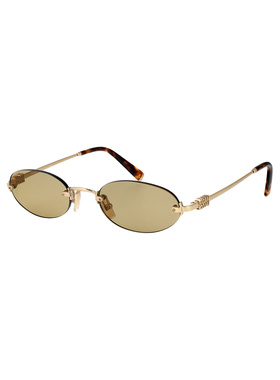 MIU MIU 女士太阳镜 0MUA54SZVN10R SS2026 金色 0MU A54S