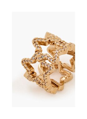 1h可退 潮奢 ZIMMERMANN 女士 镀金水晶戒指 0830XF24G配饰