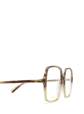 GUCCI 女士太阳镜 GG1003O004 SS2025 粉红色 古驰徽标大框平光镜