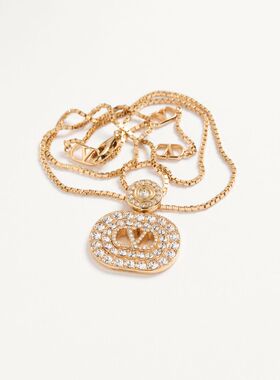 VALENTINO 女士项链 WJ0CE3YCW9MN AW2026 金色 VLogo 标志性项链