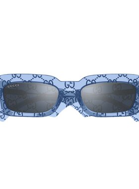 GUCCI 男士眼镜 GG1426S006 CO 蓝色 矩形太阳镜