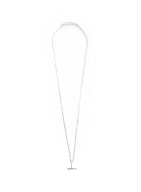 TOM FORD 男士项链 JM042SMT001STAA SS2026 银色 T 字形吊坠链项