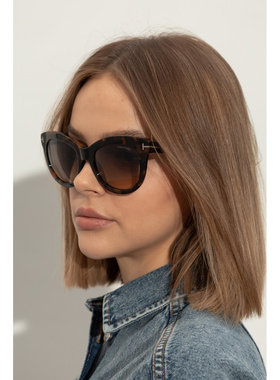 TOM FORD 女士太阳镜 FT118905352F SS2026 棕色 Sunglasses