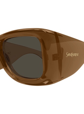 SAINT LAURENT 男士眼镜 SL902HOWL017 棕色太阳镜 AW2025