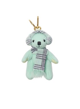 BURBERRY 女士项链 81199771 AW2025 花色 Thomas 泰迪熊吊饰挂件