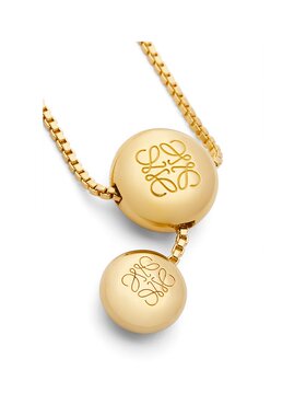 1h可退 奢淘 Loewe Anagram Pebble徽标项链 女吊坠