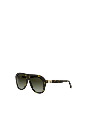 FENDI 男士眼镜 FE40223I52P AW2026 绿色 几何框太阳镜