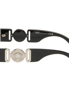 1h可退 潮奢 versace 范思哲 男士 黑色 Medusa Biggie 太阳镜 0V