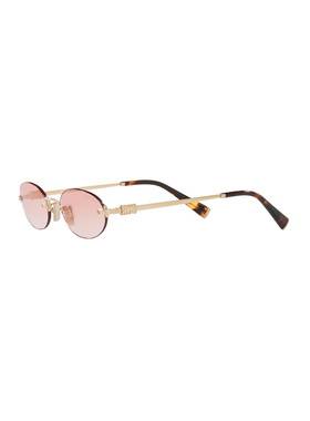 MIU MIU 女士太阳镜 A54SSOLEZVN70O SS2026 金色 Miu Miu A54S S