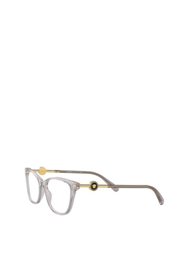 1h可退 VERSACE 女士眼镜 VE3293593A AW2025 灰色 全框平光镜