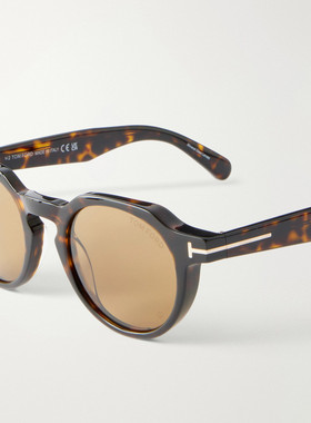 Tom Ford 汤姆 福特 男士 Thomas-02 圆框醋纤太阳眼镜 FT135852E