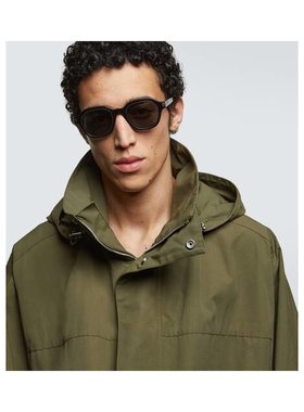 1h可退 潮奢 zegna 杰尼亚 男士 方框太阳眼镜 black黑色 舒适时