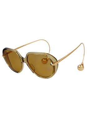 BOTTEGA VENETA 女士太阳镜 BV1436S004 CO 金色 BV1436S
