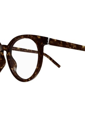 SAINT LAURENT 女士眼镜 SLM147002 SS2025 棕色 全框平光镜