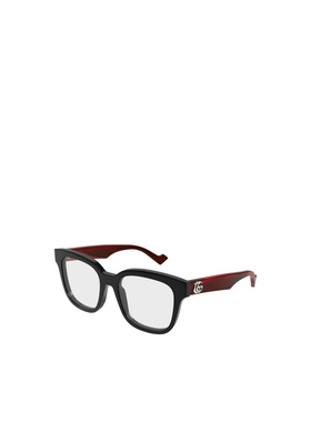 1h可退 GUCCI 女士眼镜 GG0958O013 AW2025 黑色 几何平光镜古驰