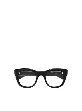 GUCCI 男士眼镜 GG1812O001 SS2025 黑色 几何平光镜古驰