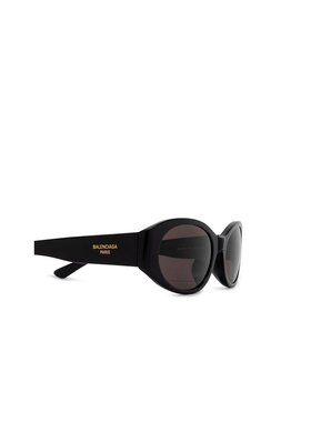 BALENCIAGA 男士眼镜 BB0369SK001 AW2024 黑色 几何太阳镜