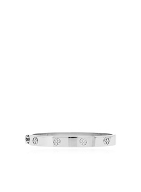 TORY BURCH 女士手链手镯 181930022 SS2026 银色 图标铰链手镯