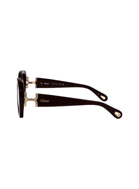 1h可退 CHLOÉ 女士眼镜 CH0236S003 CO 粉红色 徽标太阳镜