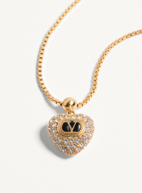 VALENTINO 女士项链 WJ0BA9VTIRG5 CO 金色 COEUR ROYAL 属、珐琅