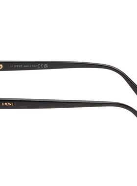 LOEWE 罗意威 女士 黑色 Delta Slim 太阳镜 LW40184U5001ASHINYB