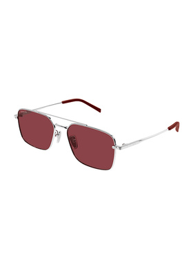 GUCCI 男士太阳镜 GG1957SA004 AW2025 银色 GG1957SA