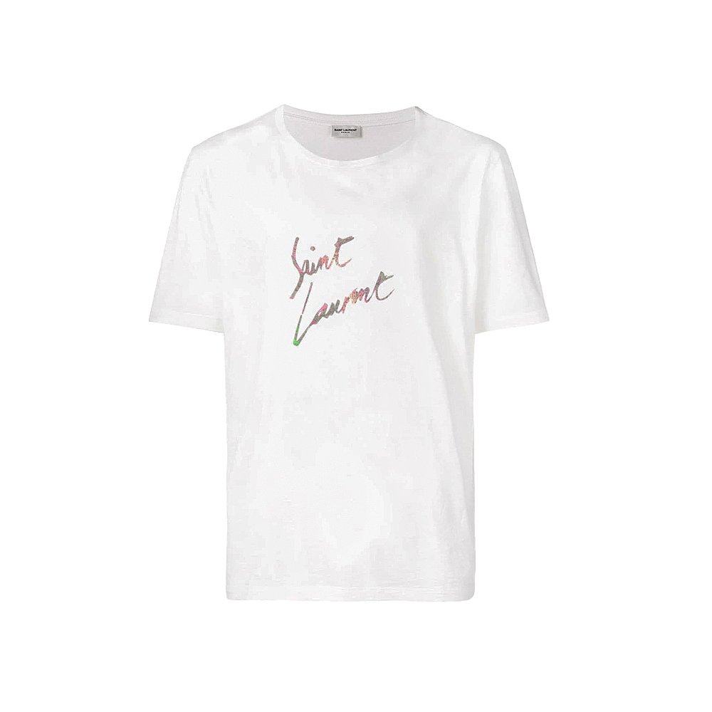 圣罗兰男士白色棉质t恤 天猫国际香港直购T恤