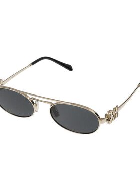 MIU MIU 女士太阳镜 0MU54ZSZVN08Z AW2025 金色 0MU 54ZS