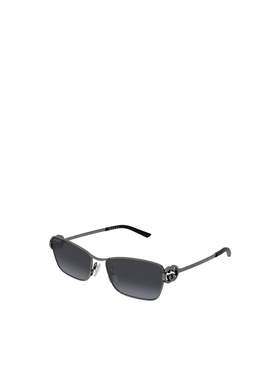 GUCCI 女士眼镜 GG2045S001 SS2026 黑色 几何太阳镜古驰