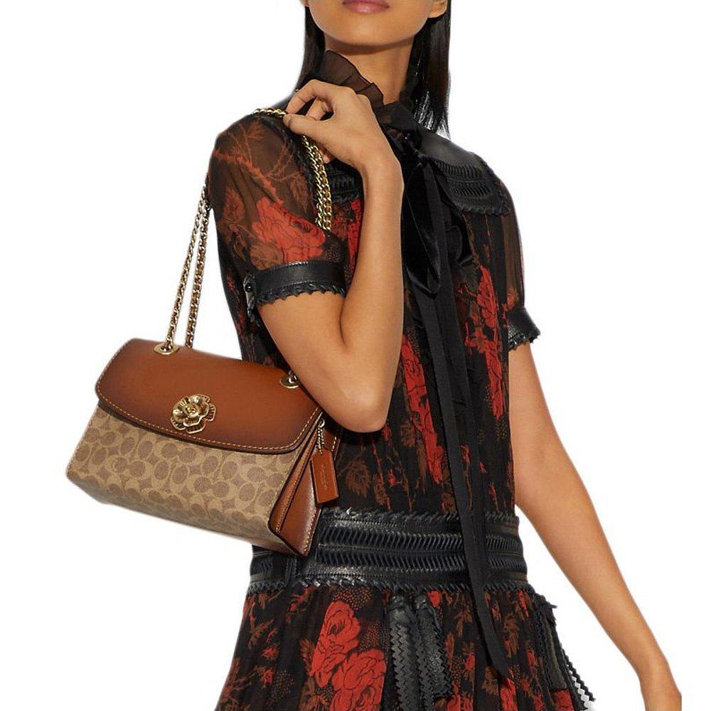 香港直邮coach女士链条经典斜挎包 天猫国际香港直购女士包袋