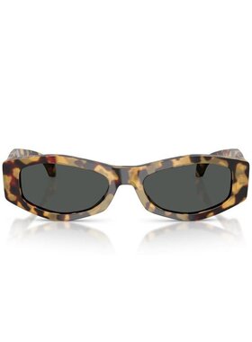VERSACE 女士眼镜 VE448777787 AW2025 米白色 全框太阳镜