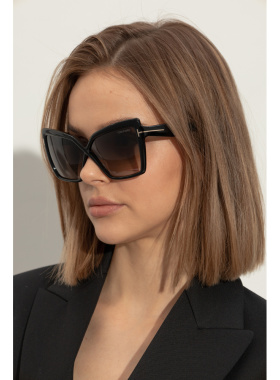 1h可退 TOM FORD 女士太阳镜 FT119506301B CO 黑色