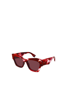GUCCI 女士眼镜 GG2150S001 SS2026 红色 几何太阳镜