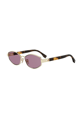FENDI 女士太阳镜 FE40216U30S SS2026 金色 全框太阳镜