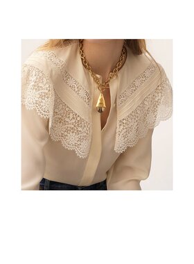 CHLOÉ 女士项链 CH25AJN51RSB7ZM AW2025 金色 Prism 项链