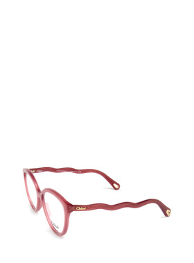 CHLOÉ 女士眼镜 CH0089O004 AW2025 粉红色 徽标平光镜