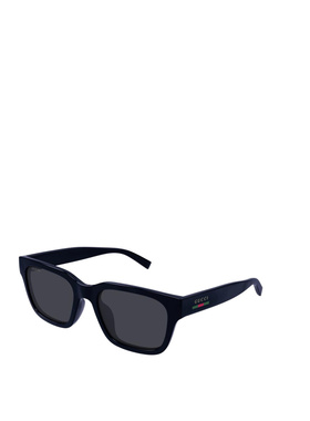GUCCI 男士太阳镜 GG1857S004 SS2025 黑色 方框太阳眼镜古驰