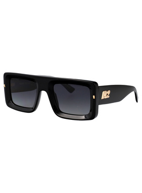 DSQUARED2 男士太阳镜 D20141S807 AW2025 黑色 D2 0141/S