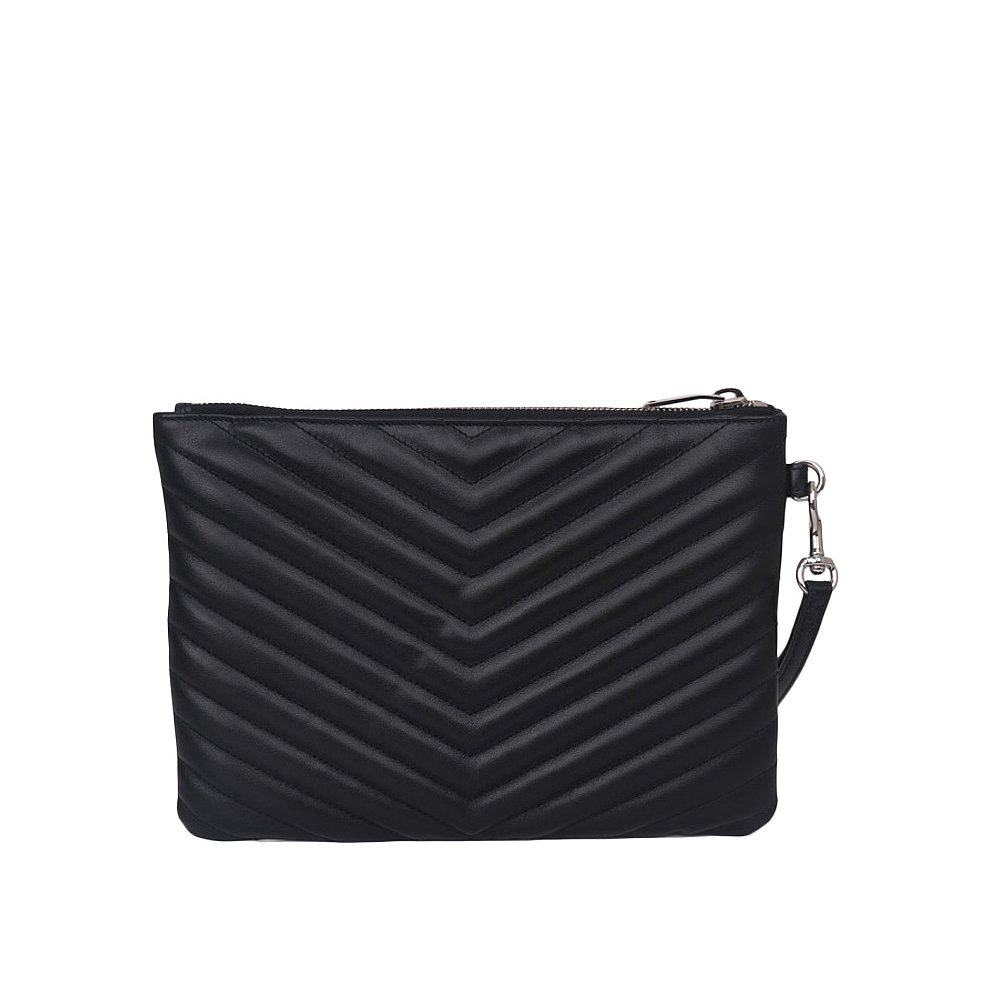 香港直邮圣罗兰女士黑色牛皮单肩包 天猫国际香港直购女士包袋