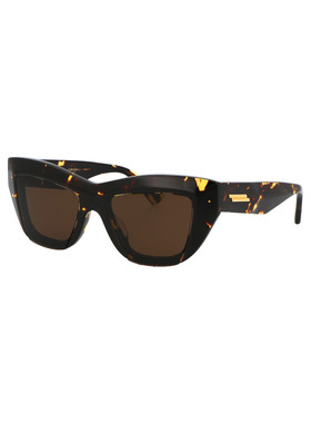 BOTTEGA VENETA 女士眼镜 BV1218S002 SS2025 棕色太阳镜配饰