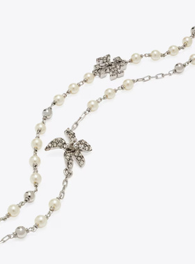 TORY BURCH 女士手链手镯 180868056 SS2026 银色 MOONDANCE 多股